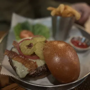 Angus Burger with Bacon