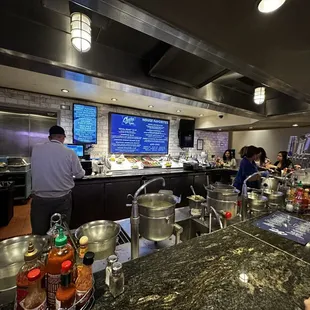 interior, sushi and sashimi