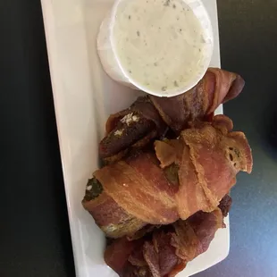 Bacon wrapped jalapeños