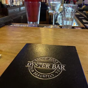Bar at the oyster bar