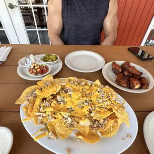 Nachos and wings