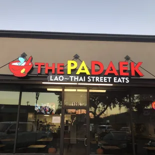 the front of the restaurant