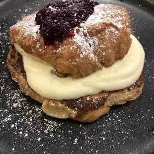Stuffed Croissant French Toast