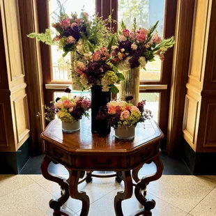 Beautiful flowers next to meeting rooms