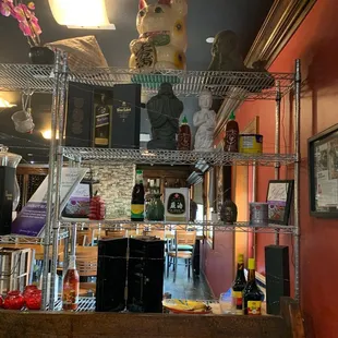 the kitchen and dining area