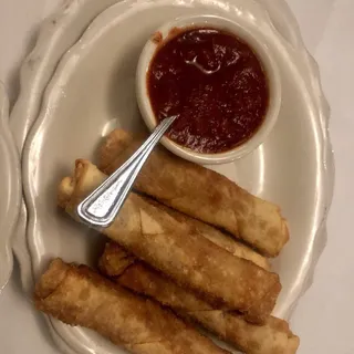 Wonton-Wrapped Mozzarella Batons
