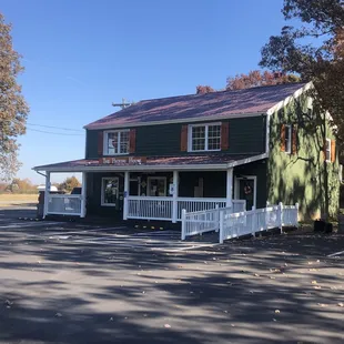 the front of the building