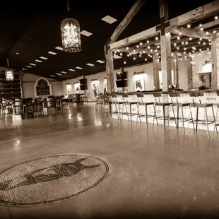 the interior of the restaurant