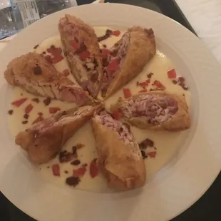 Kentucky Hot Brown egg rolls were DELICIOUS!