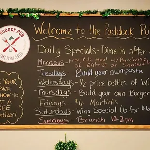 Daily Specials