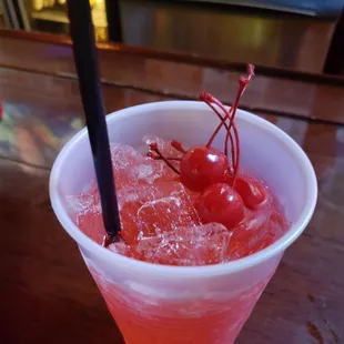 Shirley temple at a bar lol