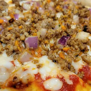 Pork and Beef Pizza