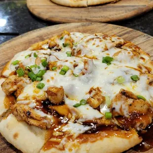 BBQ Chicken and Pork &amp; Beef Pizzas