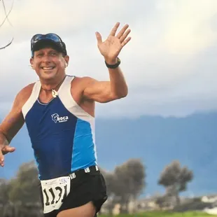 George Davis, Licensed Massage Therapist, triathlete, swimmer, and runner.