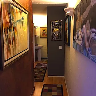 Our hallway/art gallery