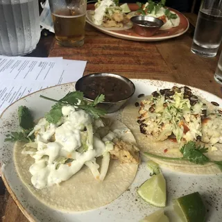 Buffalo Cauliflower Taco