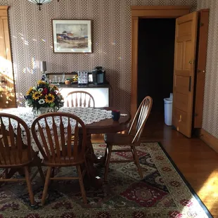 Enjoy a fresh homemade breakfast in the beautiful dining room.