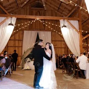 One happy bride and groom