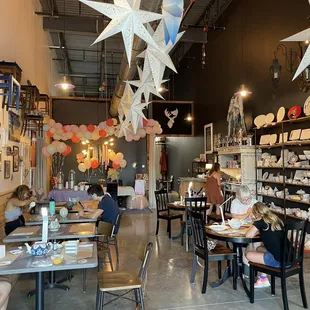 Inside... see birthday party set-up in back left