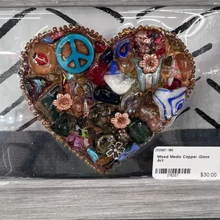 Mixed media glass art