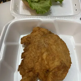 Breaded chicken sandwich