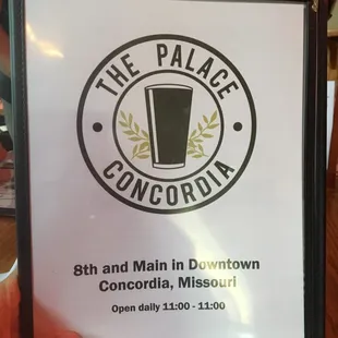 The new Palace in Concordia, MO