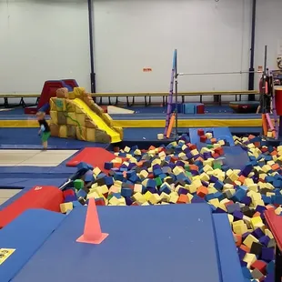 Another view of the foam block pit. Good times.