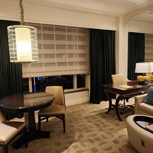Sitting area of suite
