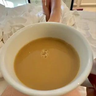 Morning room service for Frank B