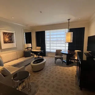Living room area of suite