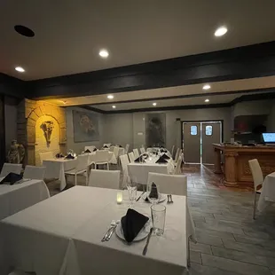 the dining room and bar