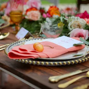 Wedding Reception Place Setting