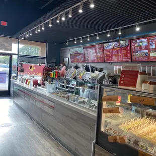 the interior of a restaurant