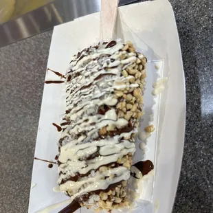 Paleta coconut and nuts and dipped chocolate