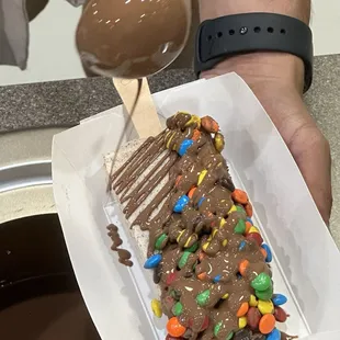 Popsicle with Fruits and ChocolateChocolate