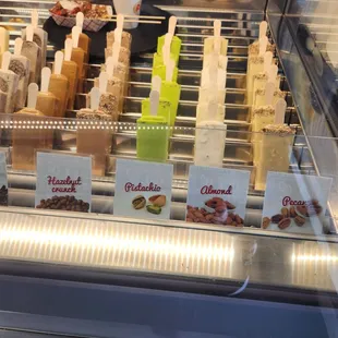 a variety of desserts