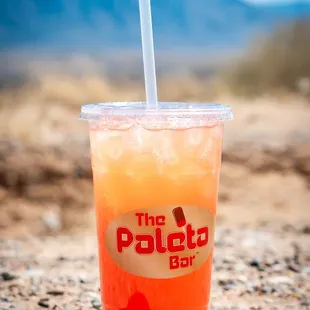 sunset agua fresca