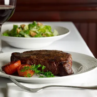 New York Strip The Palm way, always served with USDA Prime beef