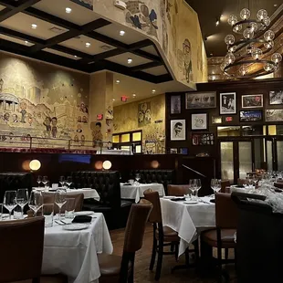 the dining room of a restaurant