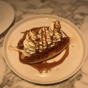 caramelized banana split