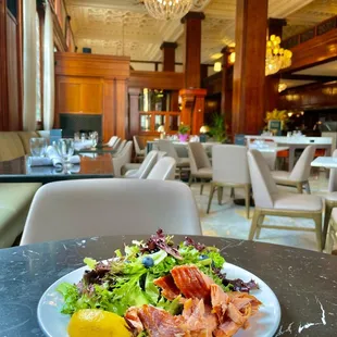 House Salad with Smoked Salmon