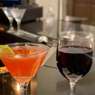 two cocktails