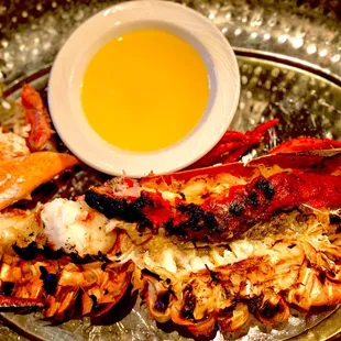 My half of the 3lb split, broiled lobster.