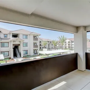 Very large back patio or balcony with every home!