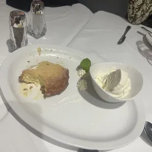 Dessert: Butter Cake and Vanilla Bean gelato