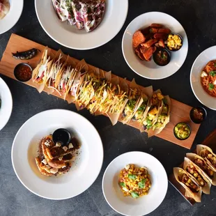 a variety of mexican food