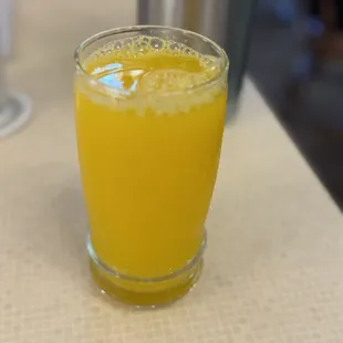 Fresh squeezed orange juice