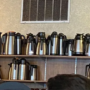 When each table gets its own pot of coffee, you&apos;ll need a whole lot of carafes.