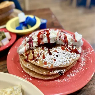 pancakes, food