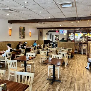 the dining area